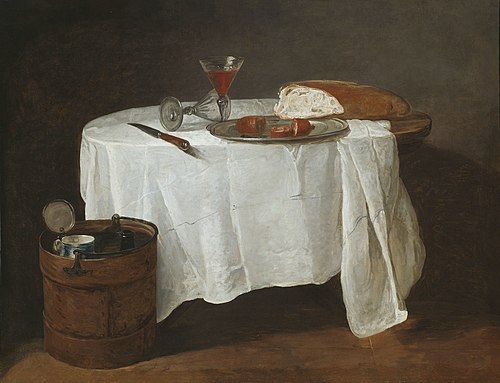 The White Tablecloth, 1731, Jean Siméon Chardin