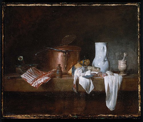 La Table de cuisine, 1755, Jean Siméon Chardin