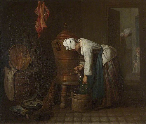 La Fontaine (The Water Cistern), 1733, Jean Siméon Chardin