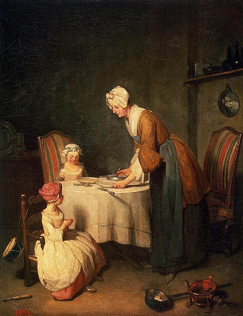 Le Bénédicité, 1744, Jean Siméon Chardin