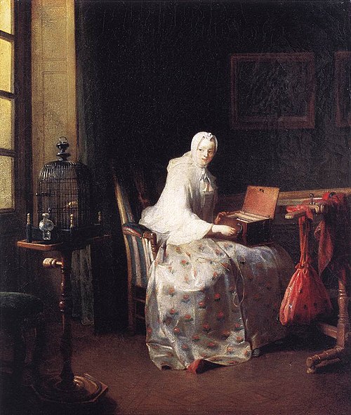 La Serinette, 1751, Jean Siméon Chardin