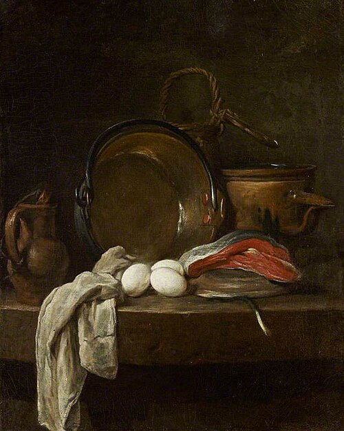 Still-life: The Kitchen Table, 1733, Jean Siméon Chardin