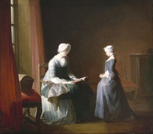 The Good Education, 1753, Jean Siméon Chardin