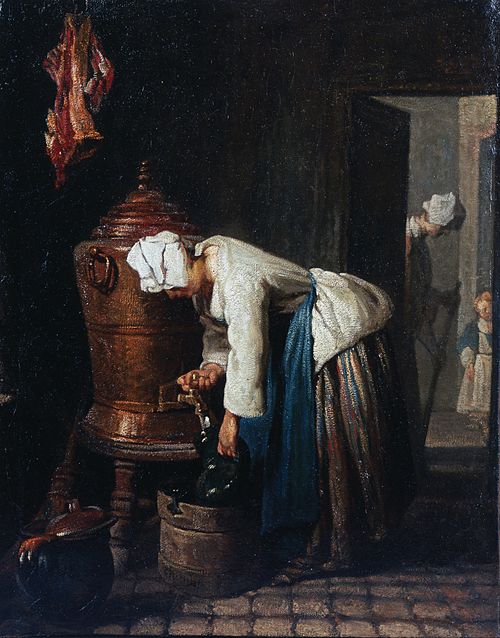 Woman Drawing Water at the Cistern, 1733, Jean Siméon Chardin