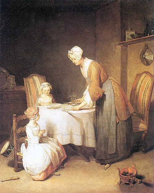 Le Bénédicité, 1740, Jean Siméon Chardin
