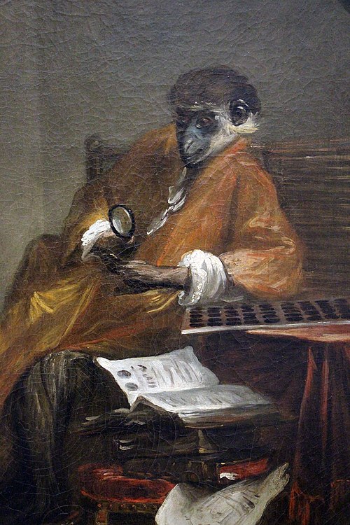 Le Singe antiquaire, 1740, Jean Siméon Chardin