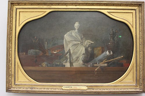 Les Attributs des arts, 1765, Jean Siméon Chardin
