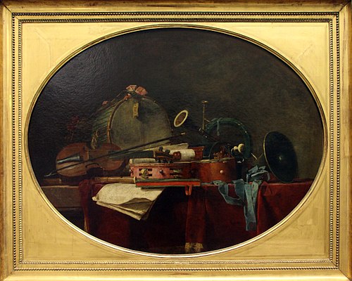 Les Instruments de la musique civile, 1767, Jean Siméon Chardin