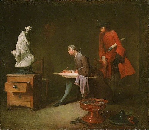 The Drawing Lesson, 1734, Jean Siméon Chardin