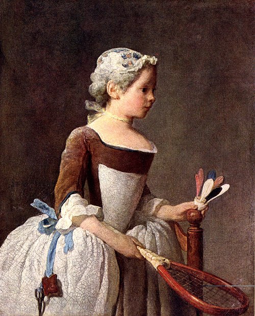 La Fillette au volant, 1737, Jean Siméon Chardin
