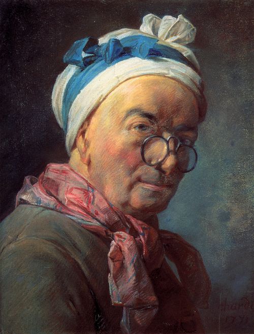 Autoportrait aux bésicles, 1771, Jean Siméon Chardin
