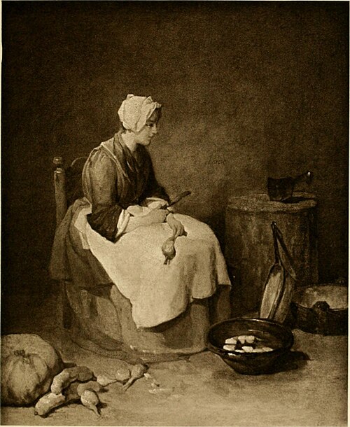 La Ratisseuse, 1738, Jean Siméon Chardin