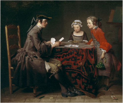 Les Tours de Cartes, 1735, Jean Siméon Chardin