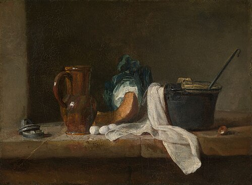 Nature morte, 1729, Jean Siméon Chardin