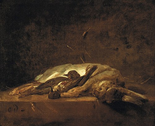 Lapin, grives mortes, 1751, Jean Siméon Chardin