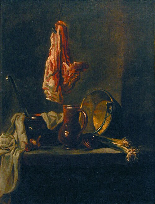 Still Life with a Rib of Beef, 1743, Jean Siméon Chardin