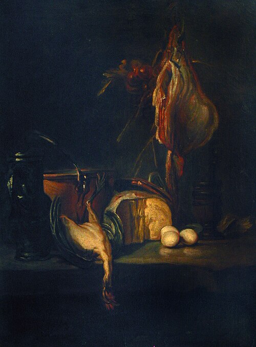 Still Life with a Ray, 1743, Jean Siméon Chardin