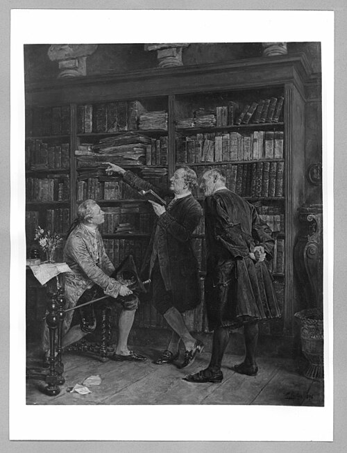 "In the library", 1896, Carl Wilhelm Anton Seiler