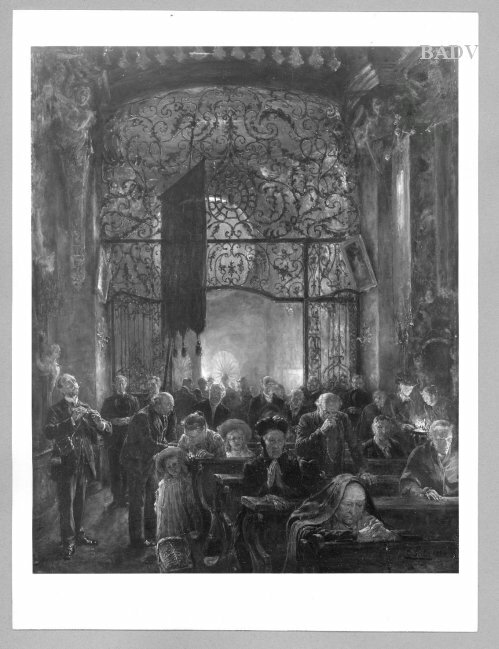 Service in the Asam-church Munich, 1904, Carl Wilhelm Anton Seiler