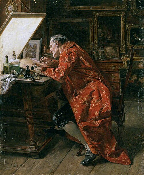 The Etcher, 1892, Carl Wilhelm Anton Seiler