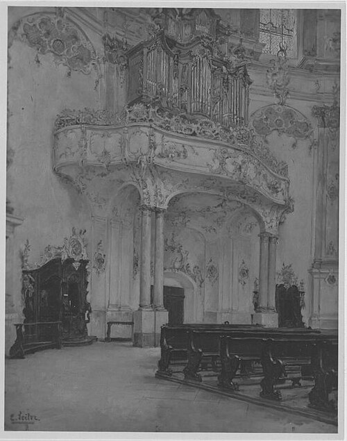 Kirche in Ettal, 1895, Carl Wilhelm Anton Seiler