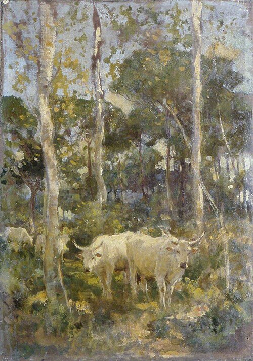 Cattle in a Wood, , Arthur Lemon