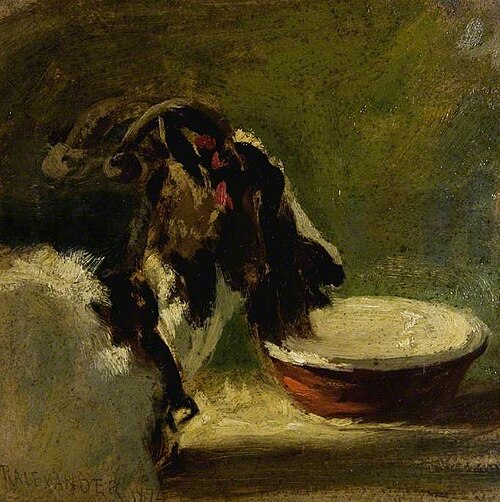 Head of a Goat, 1874, Robert L. Alexander