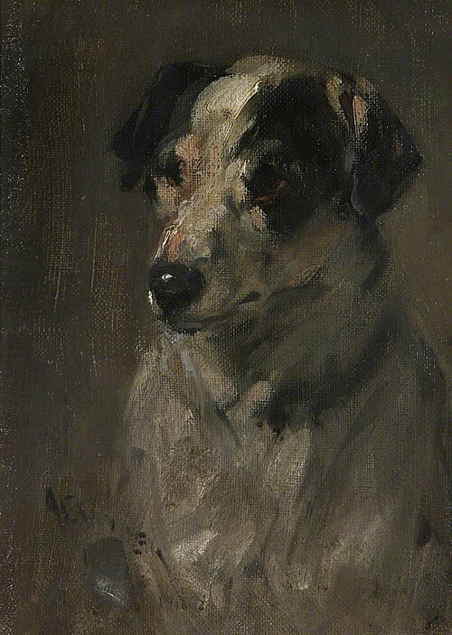 Head of a Jack Russell Terrier, 1916, Robert L. Alexander
