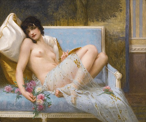 Reclining Odalisque, , Guillaume Seignac