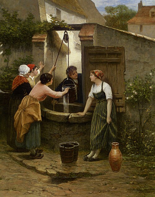 By the Well, 1850, Guillaume Seignac