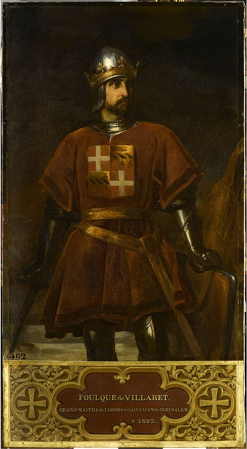 Foulques de Villaret, 24e Grand Maître de l'Ordre de Saint-Jean-de-Jérusalem (?-1327), 1841, Eugène Goyet
