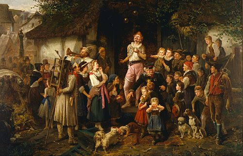 The juggler: a village fair, 1873, Fritz Beinke