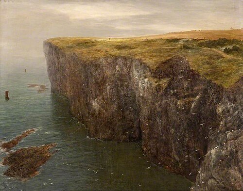 Along the Cliffs, 1868, Peter Graham