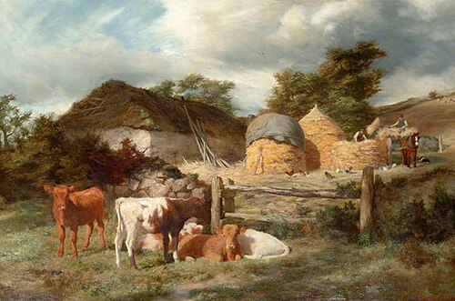 A Highland Croft, 1873, Peter Graham