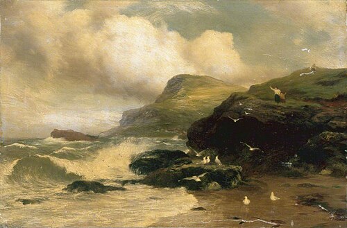 Coastal View with Gulls, 1890, Peter Graham