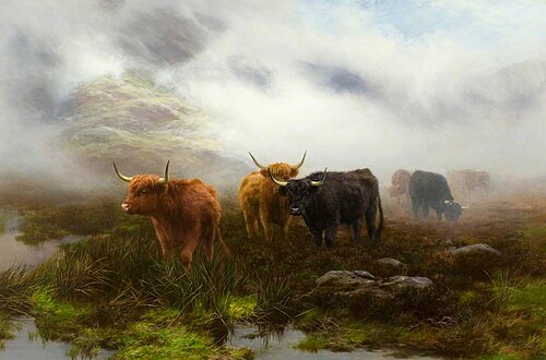Moorland and Mist, 1893, Peter Graham