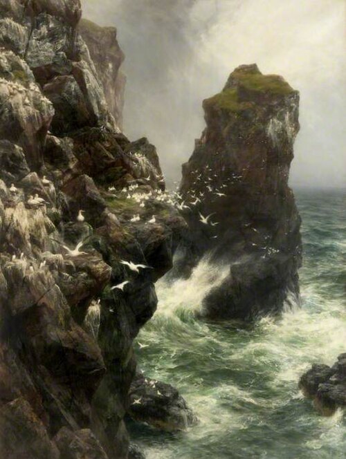 Where Gannets Build, 1896, Peter Graham