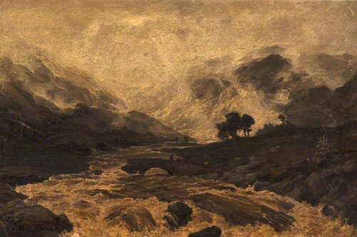 A Spate in the Highlands, , Peter Graham
