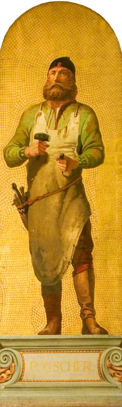 Peter Vischer (1487–1528) (design for a mosaic in the Victoria and Albert Museum), 1868, William Bell Scott
