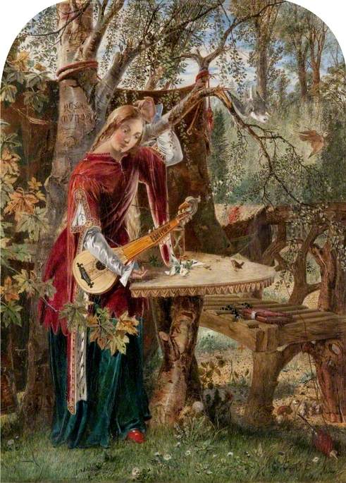 Fair Rosamond Alone in Her Bower, 1853, William Bell Scott