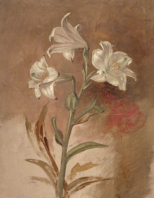 White Lilies, 1843, William Bell Scott