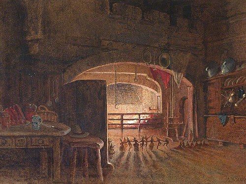 Pixies dancing in a Ring by the Firelight, 1885, William Bell Scott