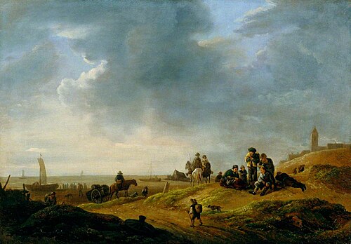 View of a Dutch Shore, 1824, Jenny Salm-Reifferscheid