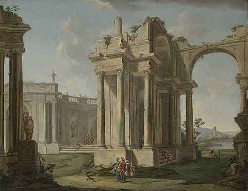 Architekturphantasie, 1768, Christoph Seckel