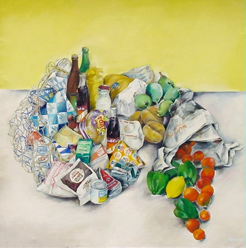 Einkaufsstilleben, 1970, Peter Hoppe