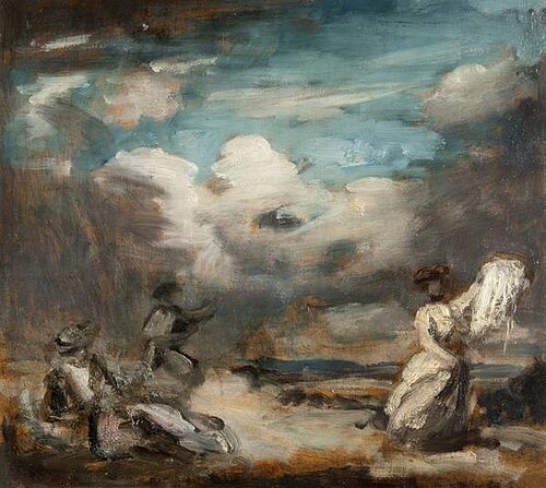 Flying Kites (Sketch for Bourton House Decorations), 1902, Philip Wilson Steer