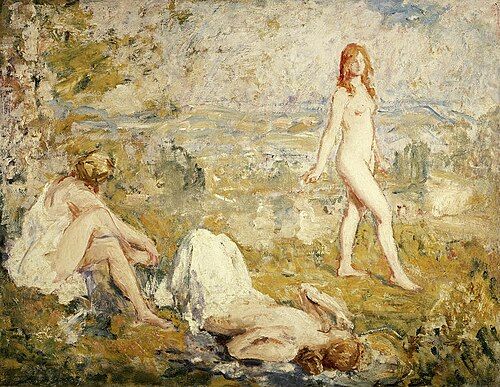 Three Girls Bathing, Thame, 1911, Philip Wilson Steer