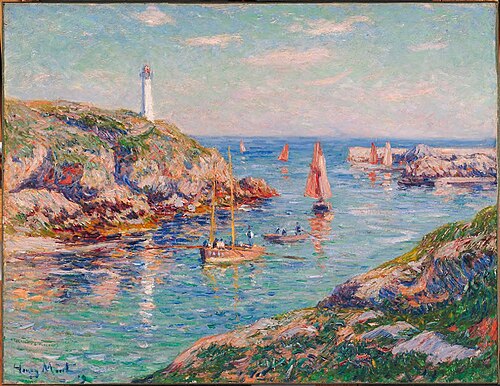 The Port of Douvelan, 1910, Henry Moret