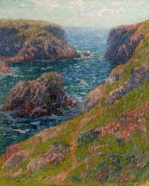 Cliffs at Port-Domois, Belle-Île, 1890, Henry Moret