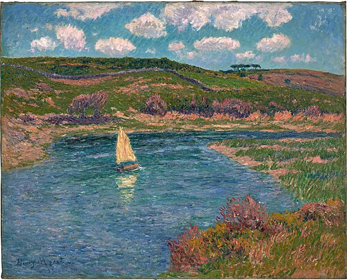 Rivière de Pont Aven, Finistère, 1899, Henry Moret